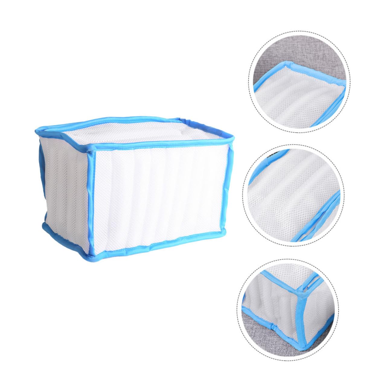 Zerodeko 3piezas Bolsa De Lavandería Para Zapatos De Malla Resistente Protección Antideformante y Cremallera Oculta Para Lavadora Previene Daños Zapatillas y Ropa