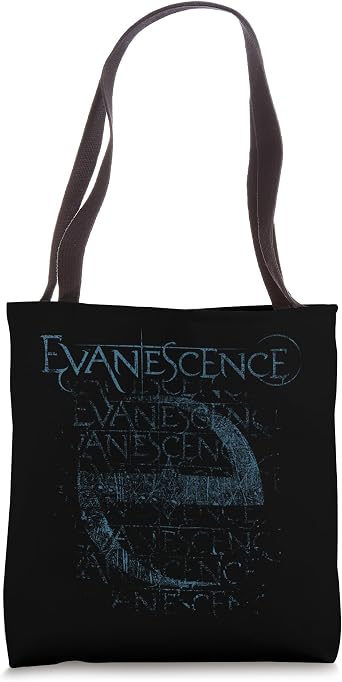 Evanescence Blue Distressed Logo Tote Bag