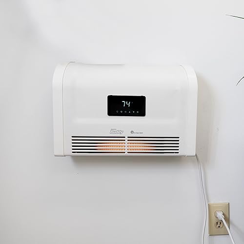 Miniatura 2 de Mr. Heater Calentador eléctrico para hogar inteligente de montaje en pared de 1500 W, blanco, mediano