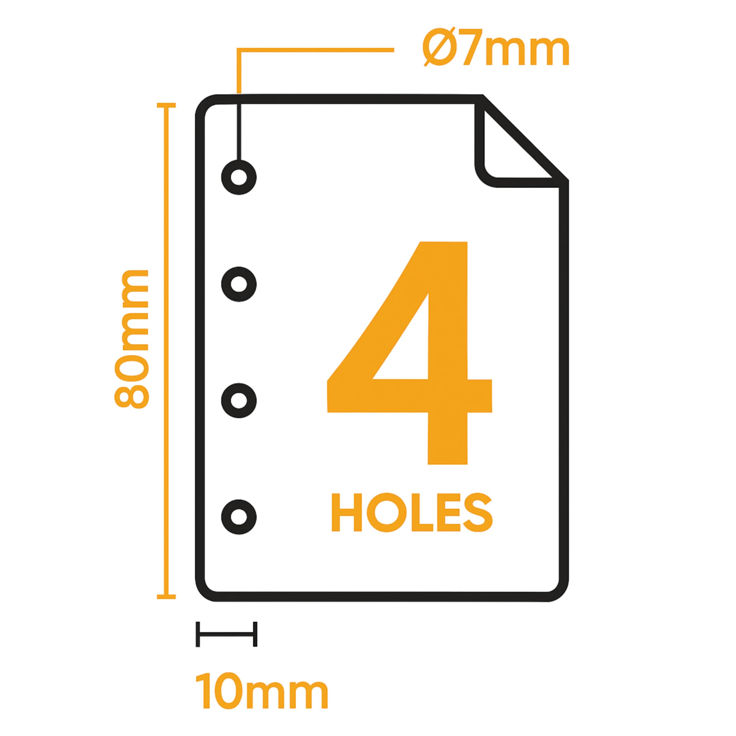 Navigator Organizer 4 Fori · 80 gr Carta A4 · 1000 fogli (2 risme) · UHD Formula · Raccoglitori ad Anelli a4