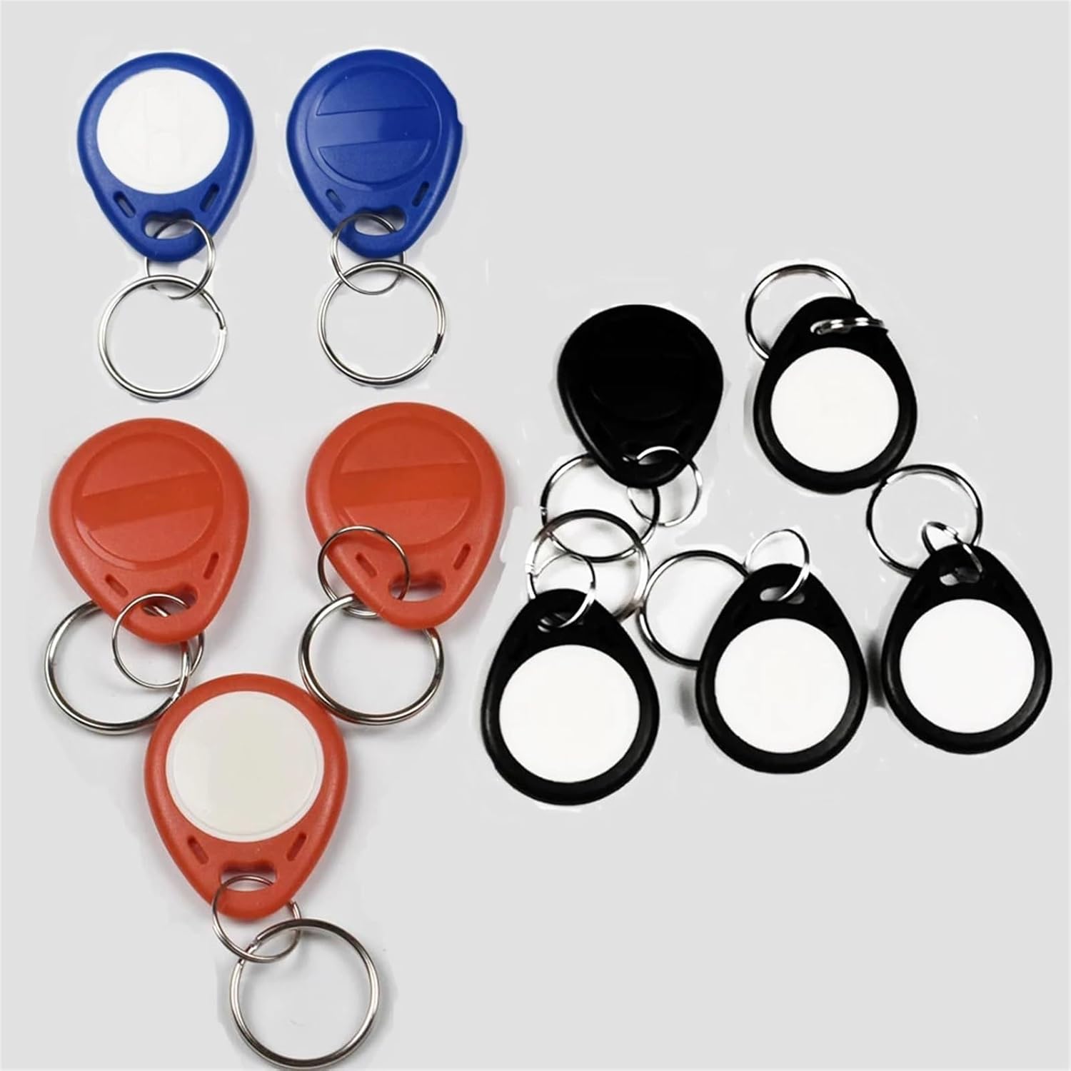 100Pcs/Lot 125KHz EM4305 T5577 RFID Key Fobs Proximity ABS Tags Read and Write Rewritable Duplicator Copier Access Control(Mix)