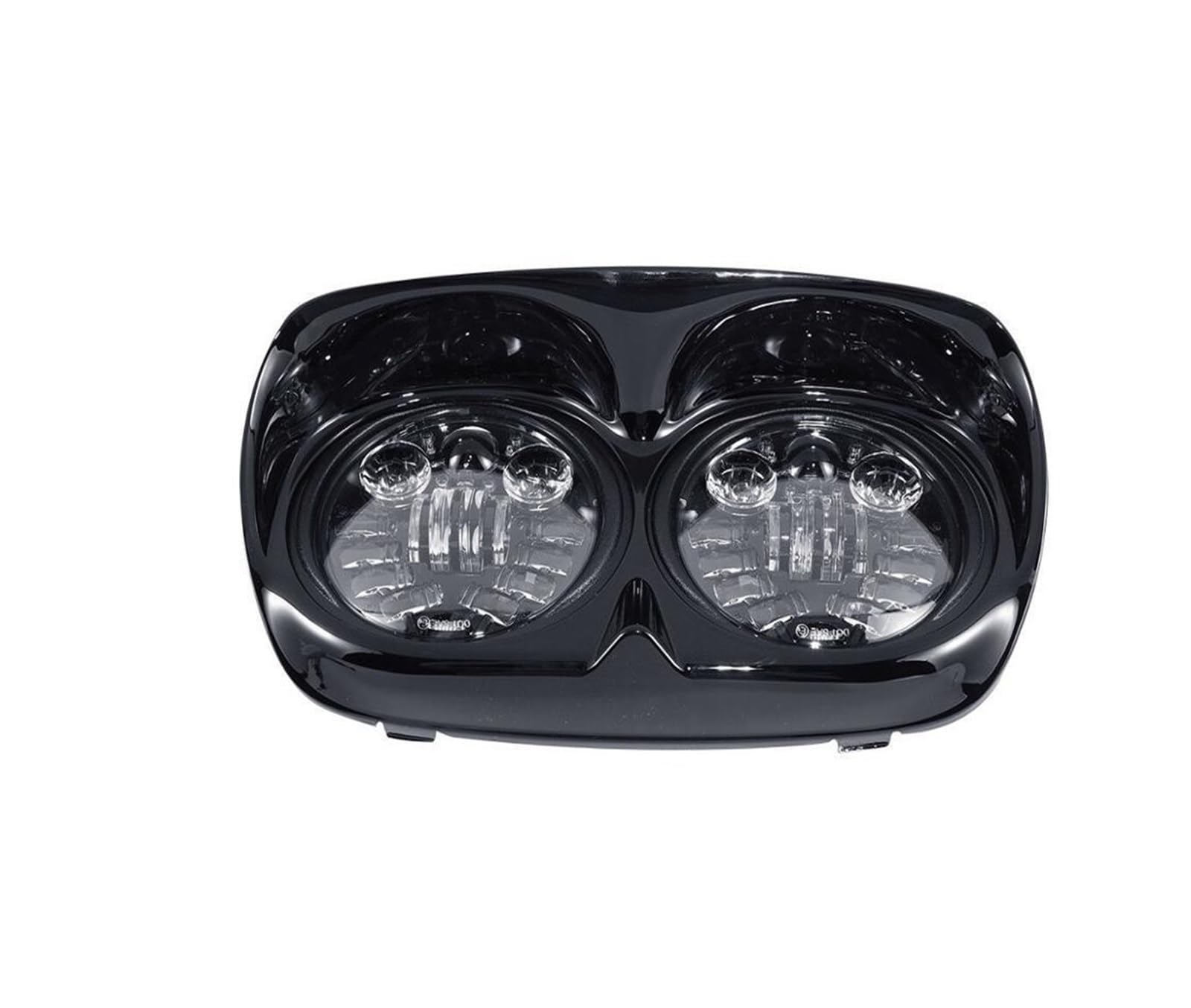 Motorcycle Dual LED Headlight Projector Hi/Lo Headlamp Compatible with Harley Road Glide FLTR 1998-2013