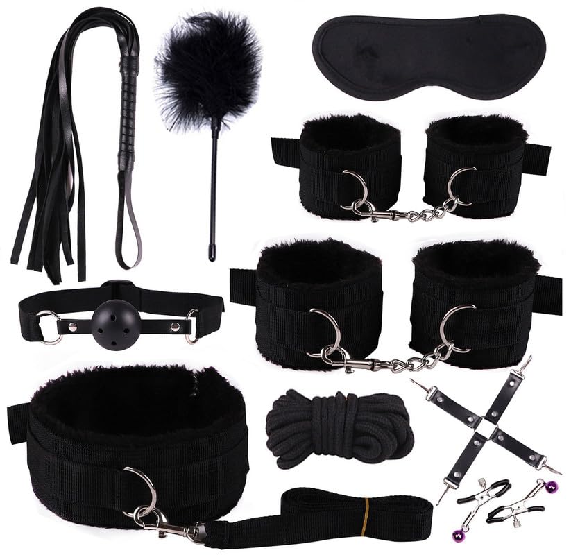 10-teiliges Schwarzes Nylon Starterset, Flexibles Trainingszubehör Für Die Ganze Familie, Geschenk Für Paare - Q-Nl