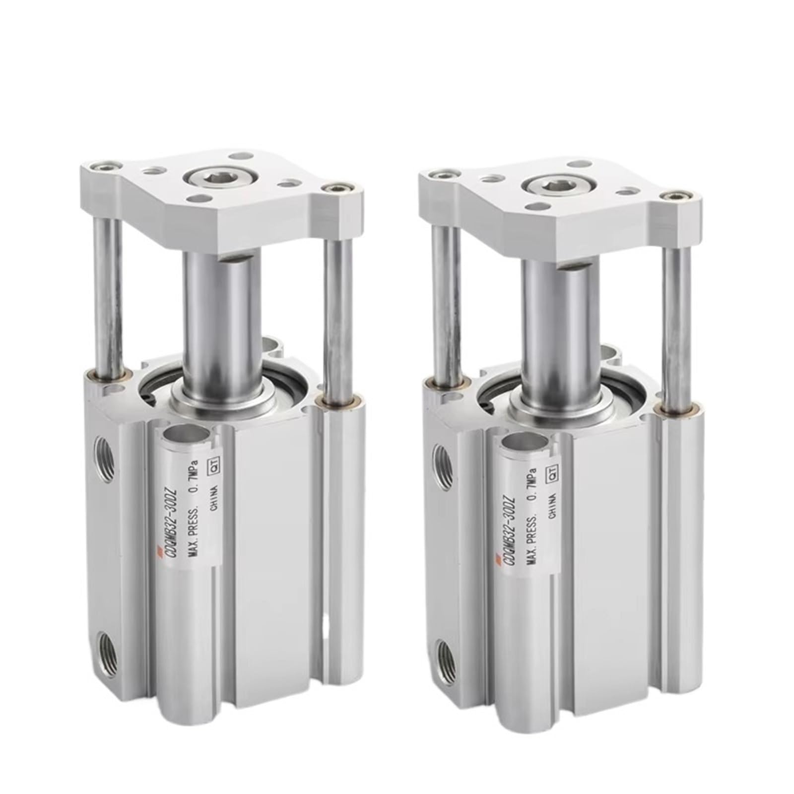 Vérin pneumatique compact CDQMB63-50 avec tige de guidage CQM