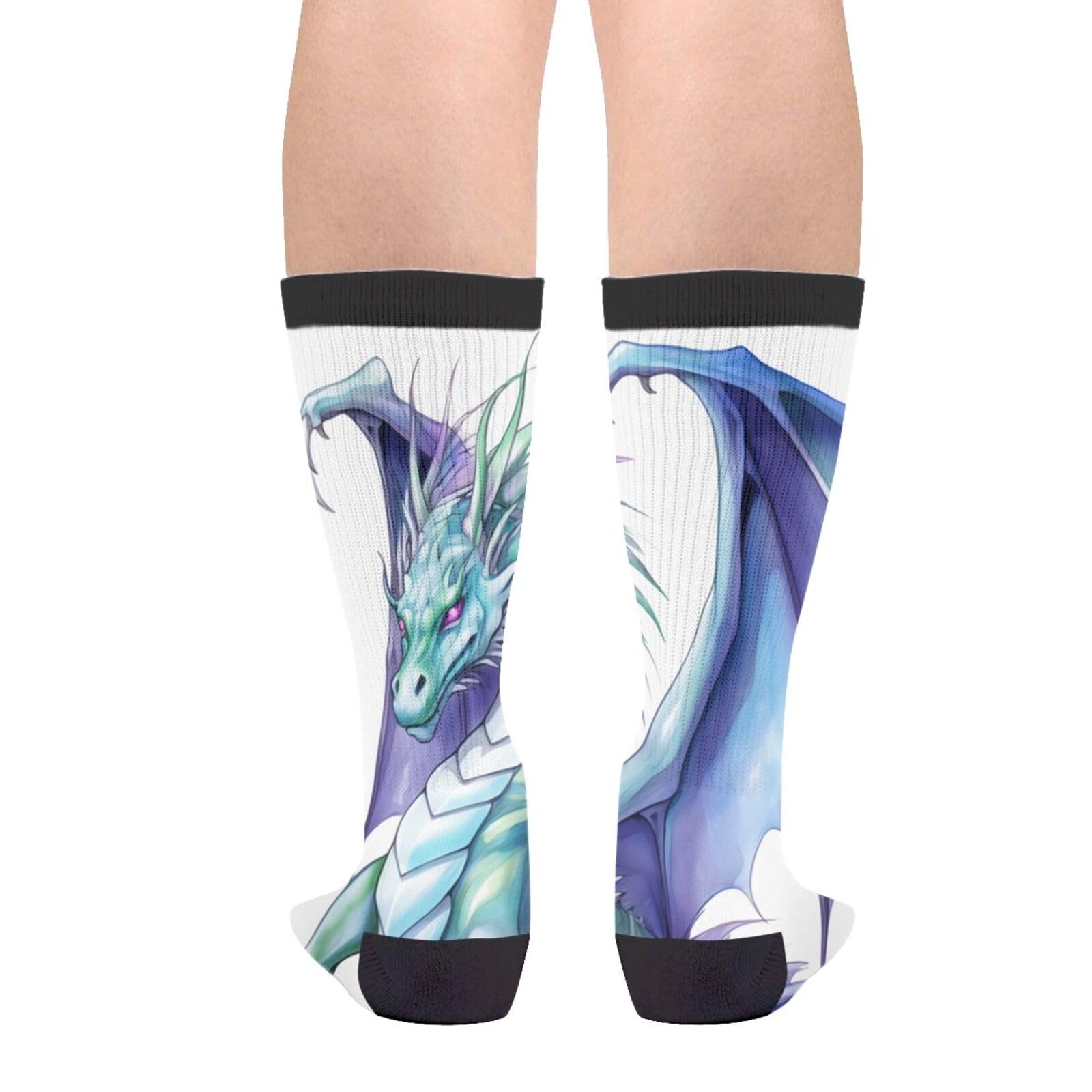 Dragons of The Orient - Calcetines de tubo para hombre y mujer, casuales, divertidos, atléticos, elegantes, novedosos, gráficos que absorben la humedad, regalo