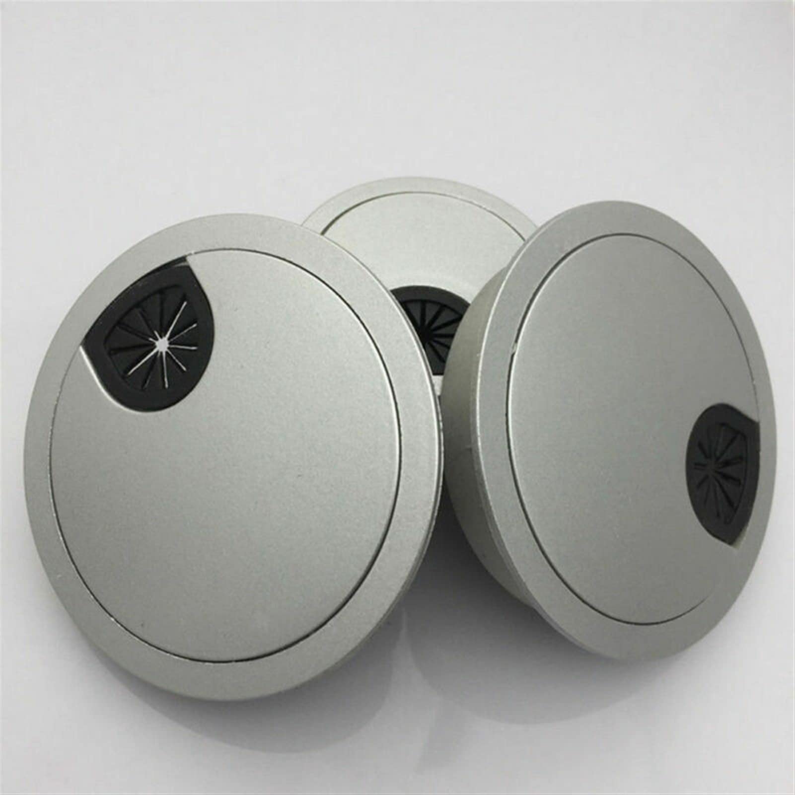 przelotka na biurko Biurko przelotka kablowa 4 szt. 50 53 60 80mm stolik pod komputer Port kablowy powierzchnia wylotowa pokrywa otworu na przewód(53mm)