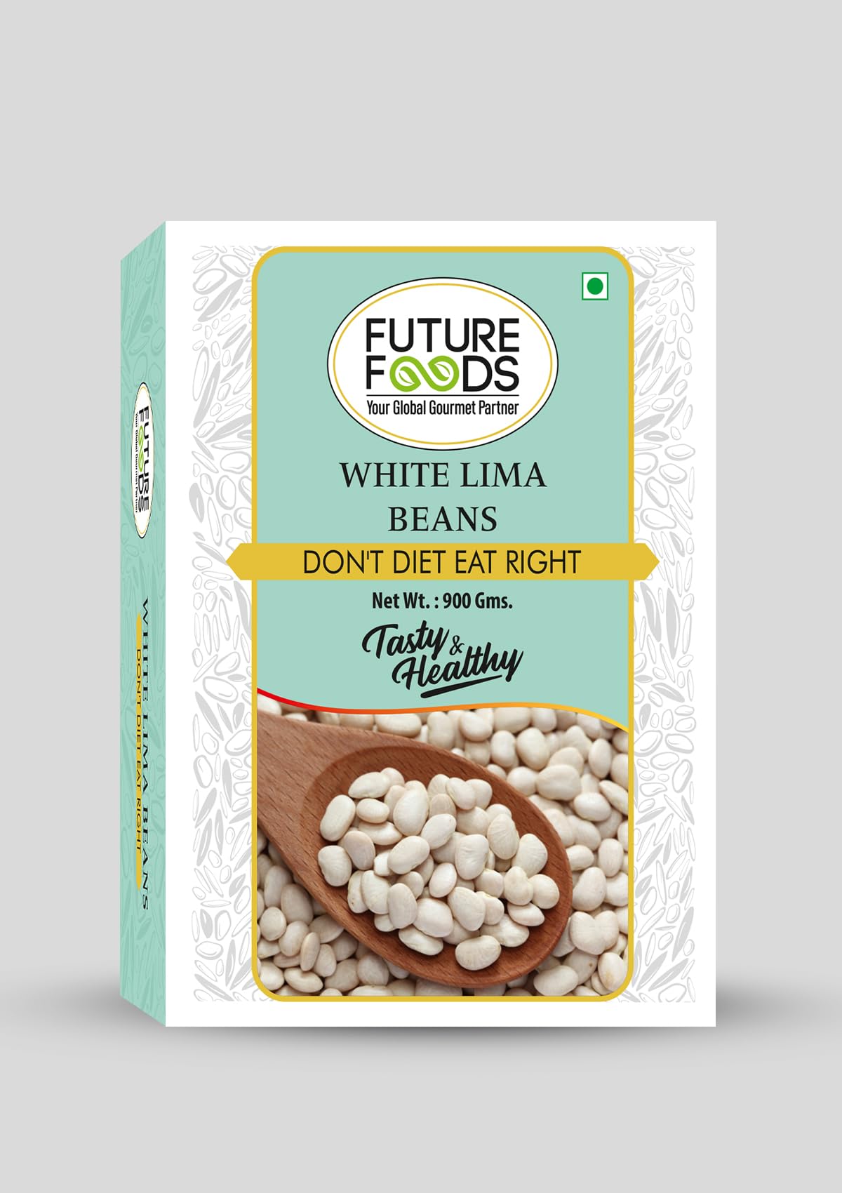 Future Foods White Lima Beans 900 Gram | Butter Beans | Versatile Superfood | Good Source of Dietary Fiber & Iron | Low Fat Content | Mild Flavour & Creamy Texture, - Image 3 thumbnail