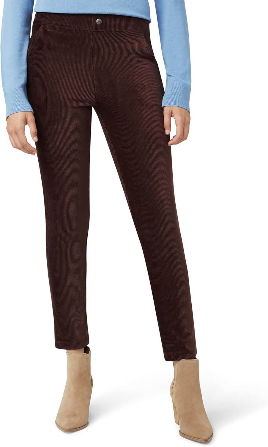HUE Womens Plush Corduroy Tapered Pants