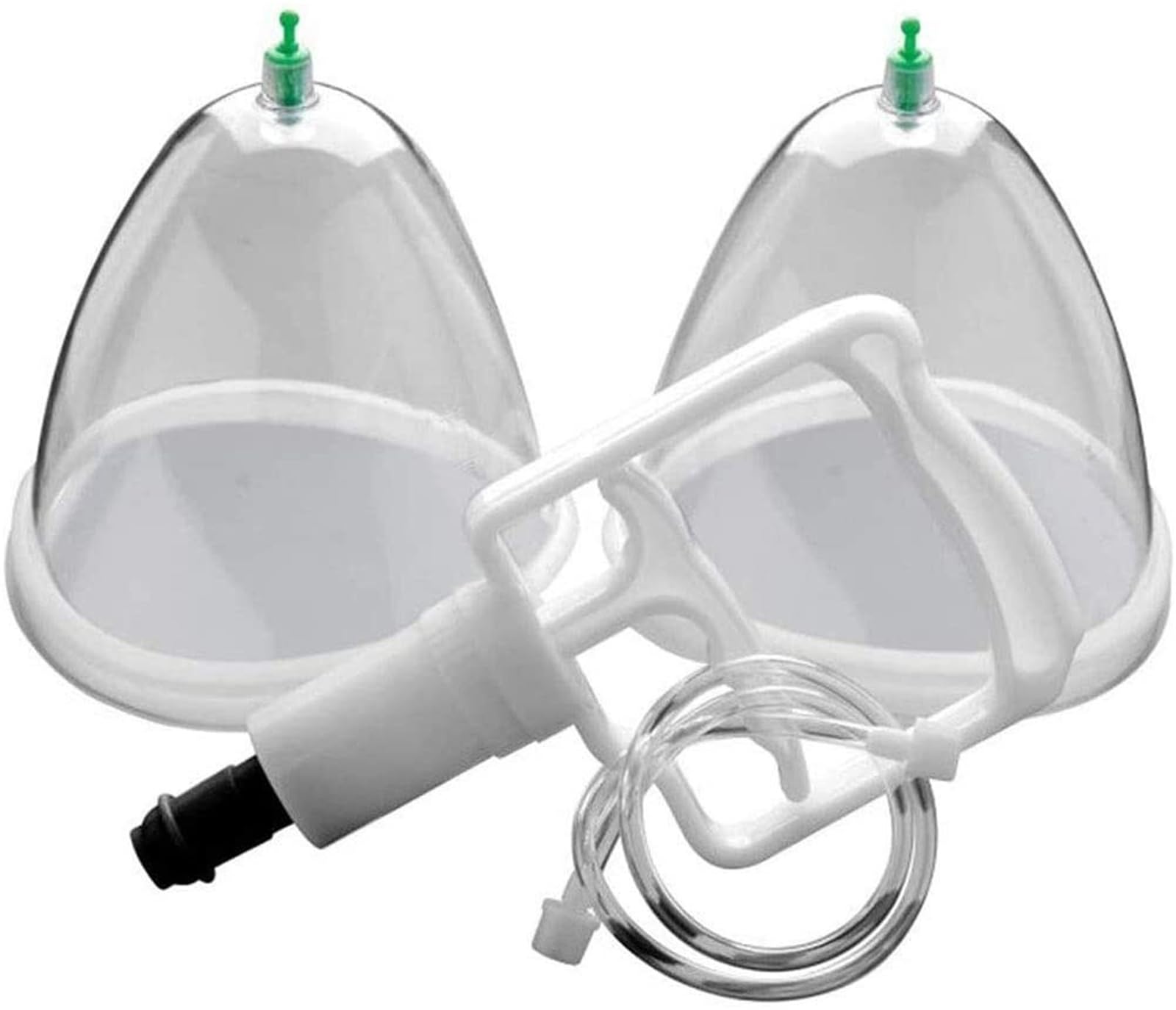 Pompe pour les seins, double 2 tasses, baume sous vide, pour agrandissement du kit pour stimuler les mamelons, masseur pour le nettoyage