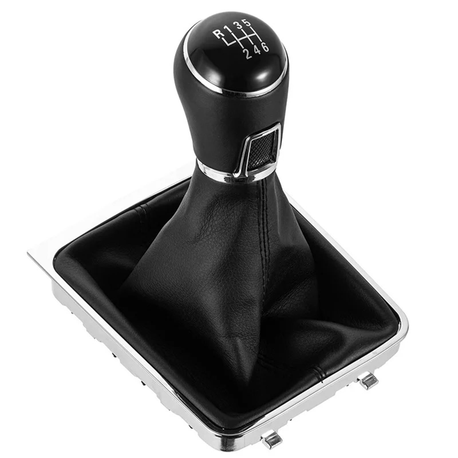 tusgt Knob Manual for VW for Passat B7 2011-2015 5/6 Speed Gear Shift Knob Lever Stick Gaiter Boot Cover Collar(6 Speed Gaiter Boot)