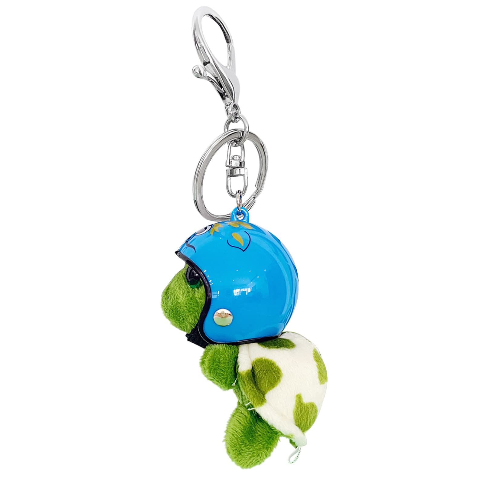 Wearing Helmet Turtle Ornament Bag Pendant Plush Various Animal Toy Purse Keychain For Birthday Home Decorations Plush Pendant For Backpack