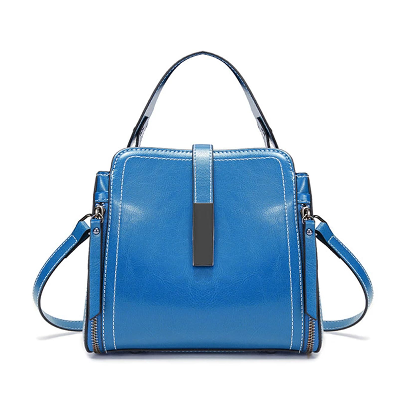 FAOONNMY Women's Handbags Versatile Crossbody Bags Retro-Style Commuter Shoulder Bags,Blue2
