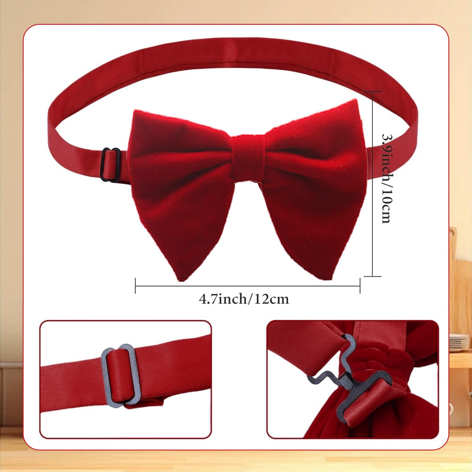 3 PCS 1950s Waiter Costume Kit - Image 3