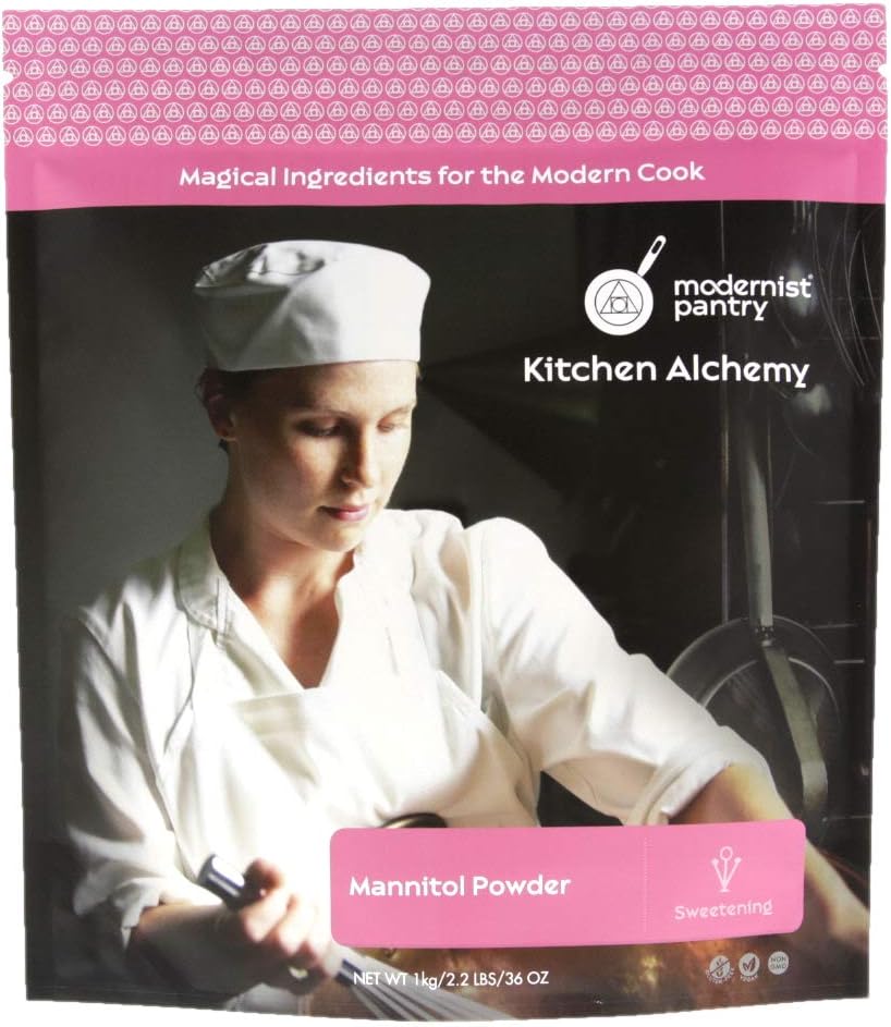 Pure Mannitol Powder Vegan ⊘ Non-GMO Gluten-Free - 1kg/2.2lbs/36oz