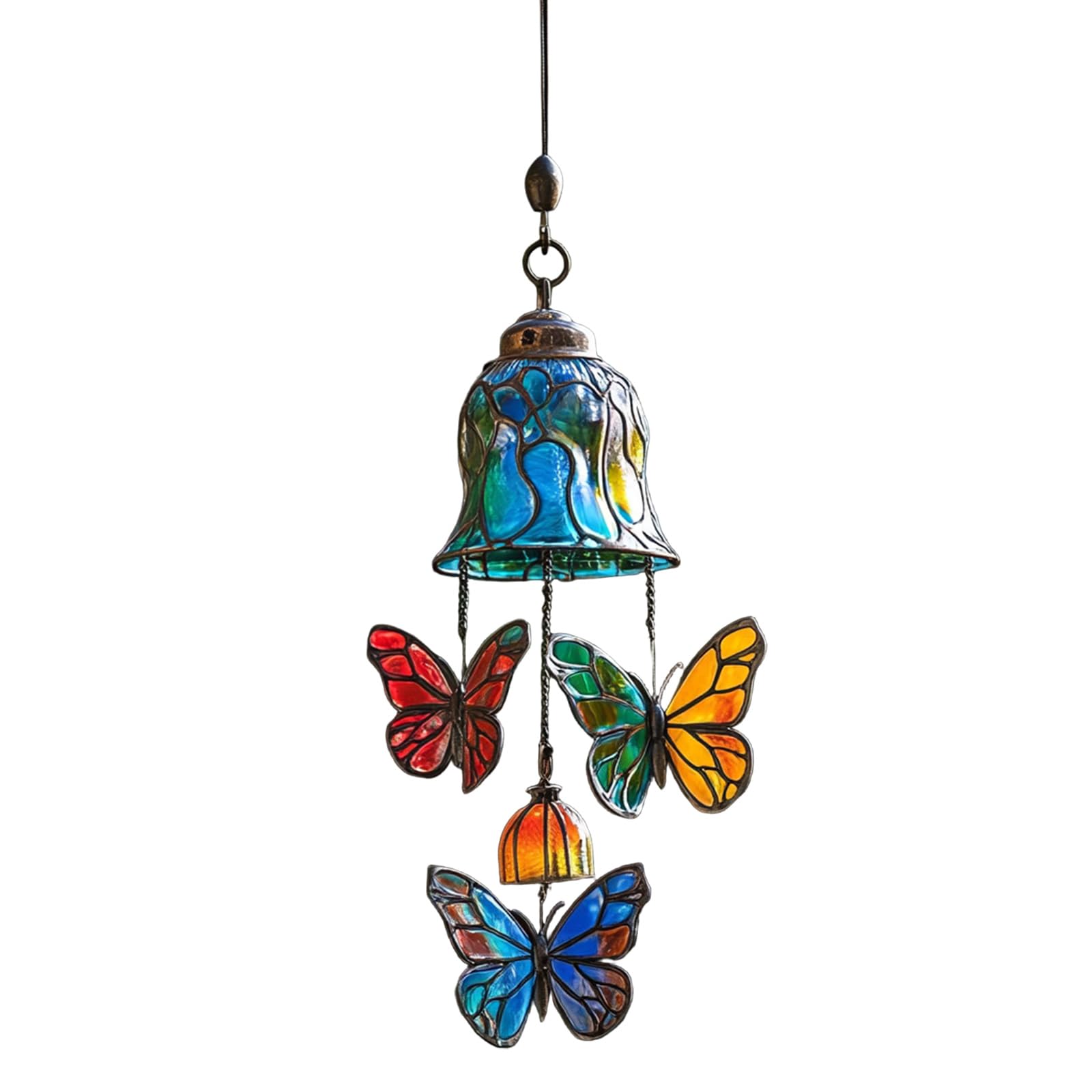 APGLSXY Gift Butterfly Wind Chimes Features Elegant Design and Pleasant Sound for Birthdays Holidays and Home Decoration Iron Butterfly Decoration