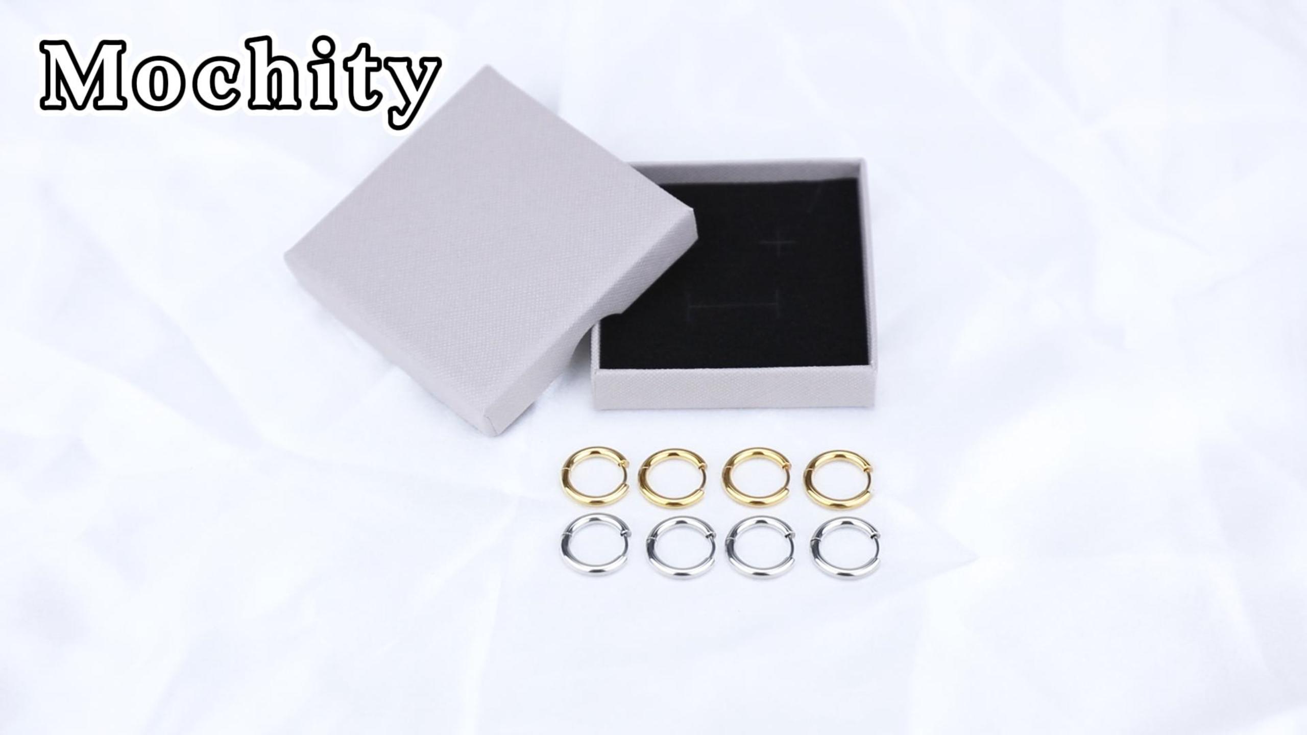 6 Paires Faux Boucles D'Oreilles Hoop Non-percé Piercing Au Nez Boucles