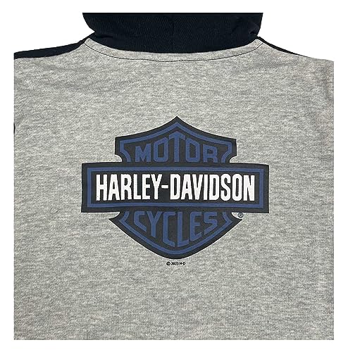 Harley-Davidson Little Boys' Bar & Shield Fleece Zip-Up Toddler Hoodie2