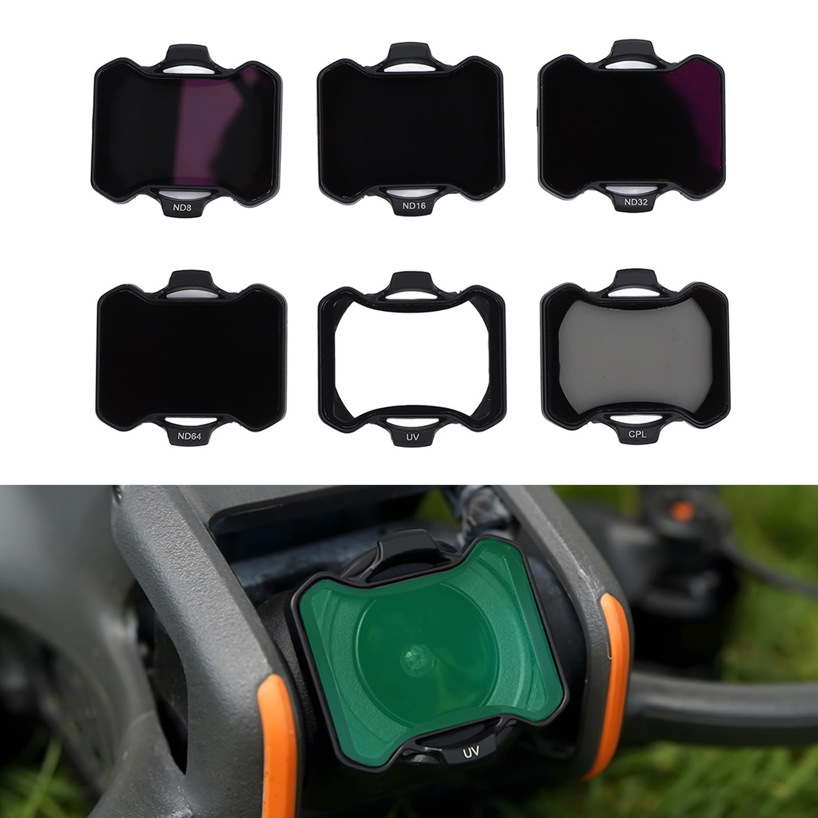 Avata 2 Drone Filters Kit UV CPL ND, Filtri UV e Polarizzatore a Scatto e Filtri a densità Neutra Filtri per Lenti Drone, per Accessori Drone Avata 2 (filtro UV CPL ND8 ND16 ND32