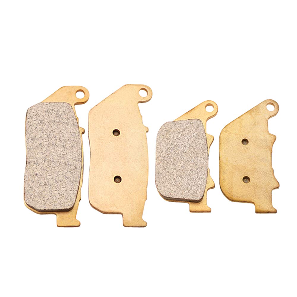 S SYUU Front Rear Sintered Copper Alloy Disc Brake Pads Compatible with for Harley Davidson XL 883 1200 Sportster 2004-2013 FA381F FA387R