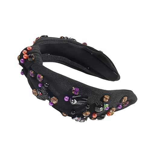 Miniatura 6 de Ivyu Diadema morada para mujer, diademas anchas y gruesas, diadema morada, diadema de satén Daphne para Halloween, para adultos, niñas, 60s 70s,