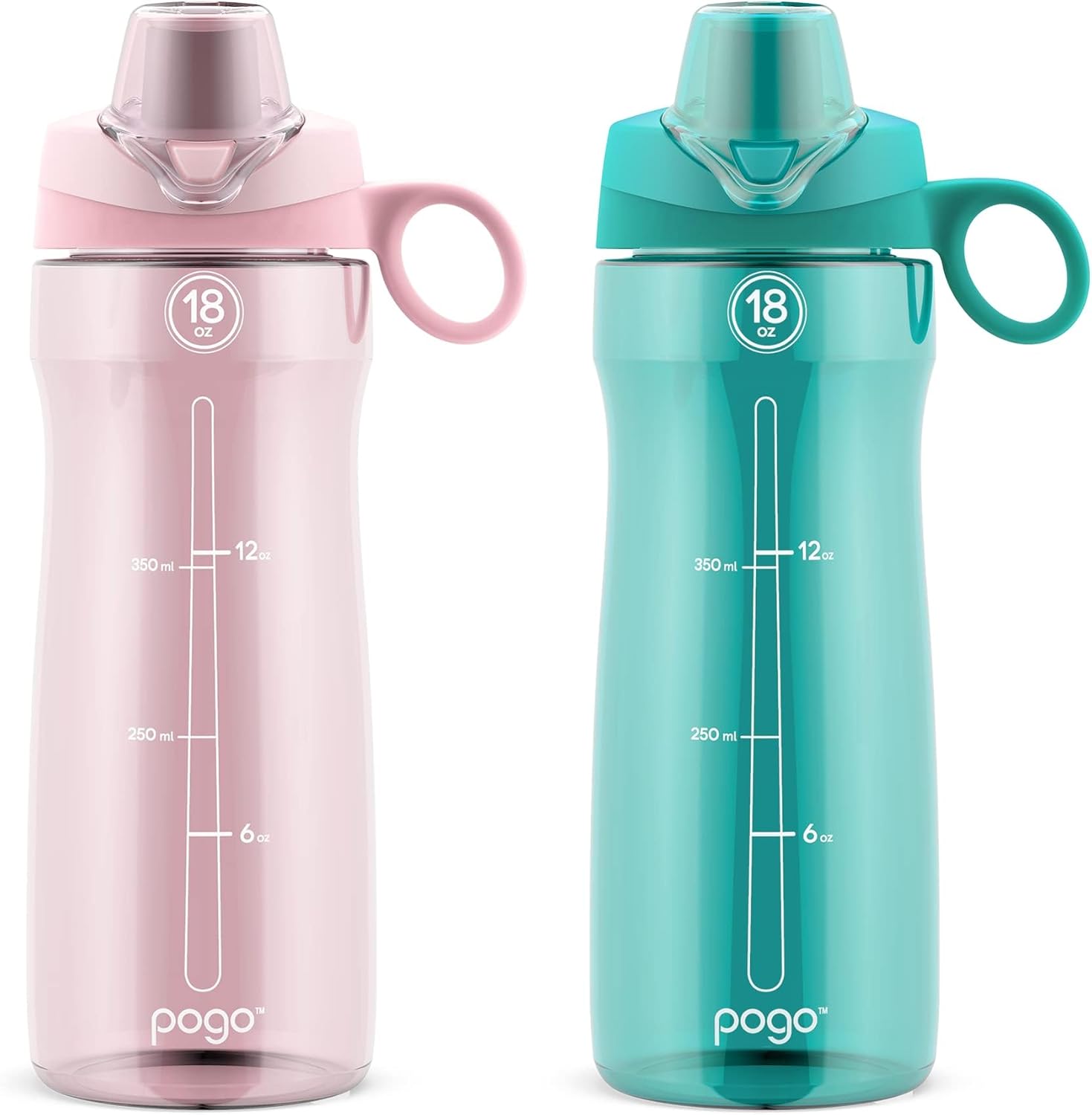 Reusable BPA-Free Pogo Water Bottles with Handles | 18oz & 32oz Reusable BPA-Free Pogo Water Bottles with Handles | 18oz & 32oz