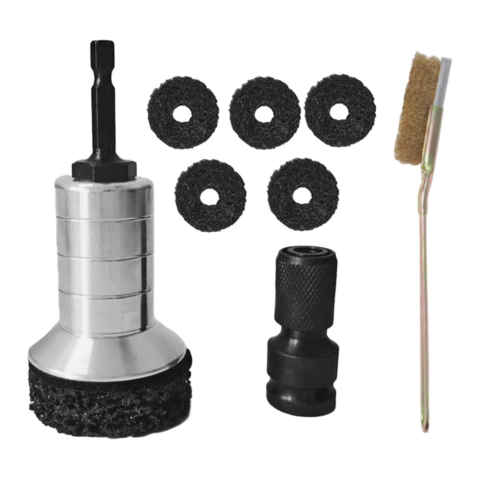 Enakshi® Wheel Rust Removal Tool Fits Power Drill Professional Wheel Hub Cleaning Kit Silver with Brush| Automotive Tools & Supplies | Automotive Care & Detailing | Wheel/Tire Cleaners & Polishes-picture-24