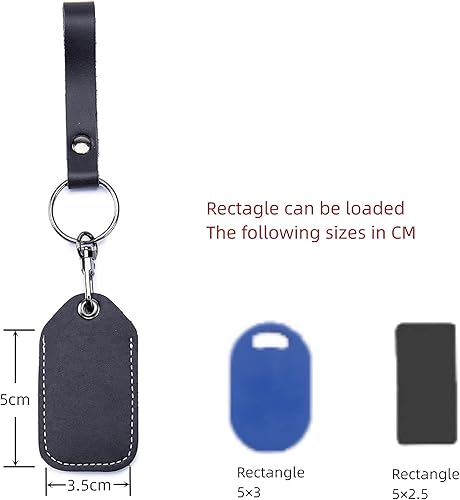 Miniatura 2 de Access Card Holder Leather Air Tag Holder RFID Key Fob Bag Key Chains NFC Smart Key Tag Card