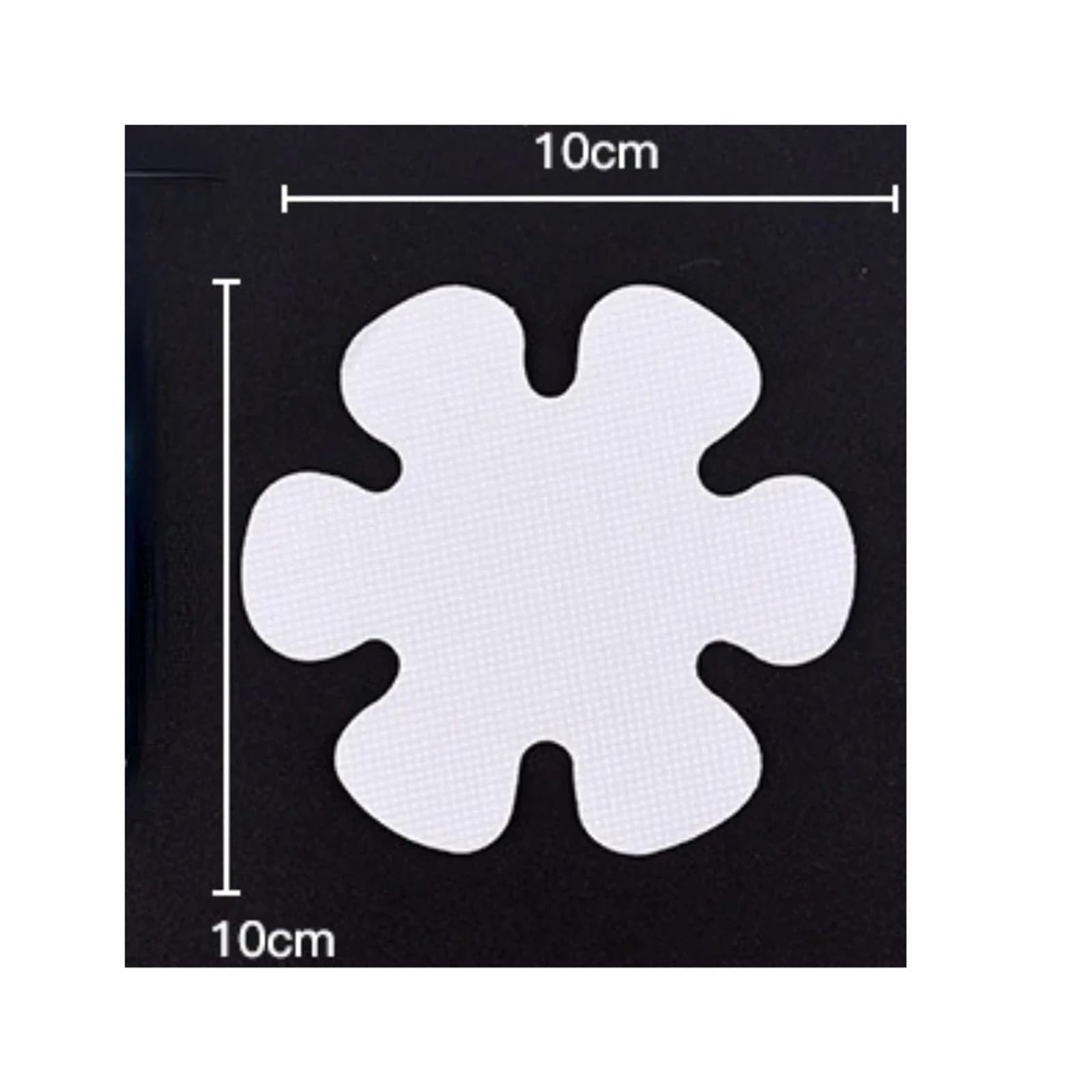 JFNKLFG Non Slip Shower Stickers 6/12PCS Bathroom Slip Transparent Non-Slip Tape Anti-Slip Strips Shower Stickers Square Round Flower Shaped Antiskid Sticker(Flower-10cm-12pcs)