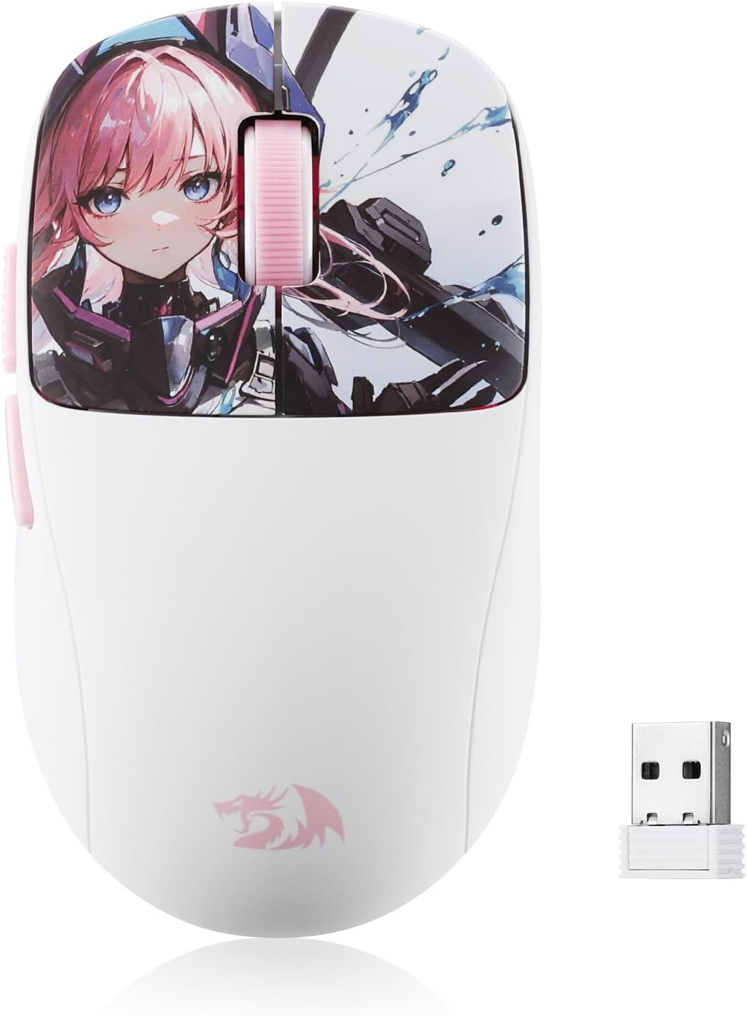 Redragon M817 PRO Wireless Gaming Mouse, 24000 DPI Optical Mini Mice with 6 Programmable Buttons & Ergonomic Design, 50G Ultra Lightweight, Software Supports DIY Keybinds, Suitable for Small Hands Redragon M817 PRO Wireless Gaming Mouse, 24000 DPI Optical Mini Mice with 6 Programmable Buttons & Ergonomic Design, 50G Ultra Lightweight, Software Supports DIY Keybinds, Suitable for Small Hands