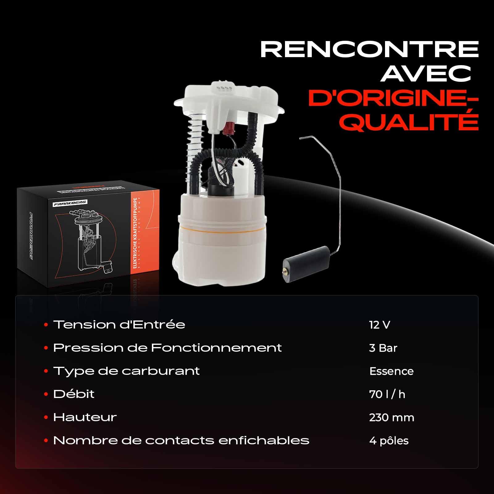 Pompe à Carburant Compatible Nissan Micra C+C III K12 K13 Note E11 1.0L 1.2L 1.4L 1.6L Essence 2003-2016