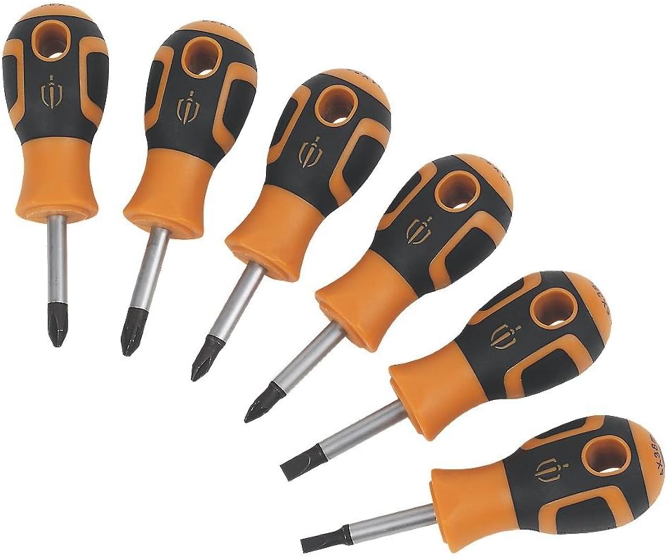 Magnusson Mixed Stubby Screwdriver Set 6 Pieces Amazon.co.uk DIY & Tools