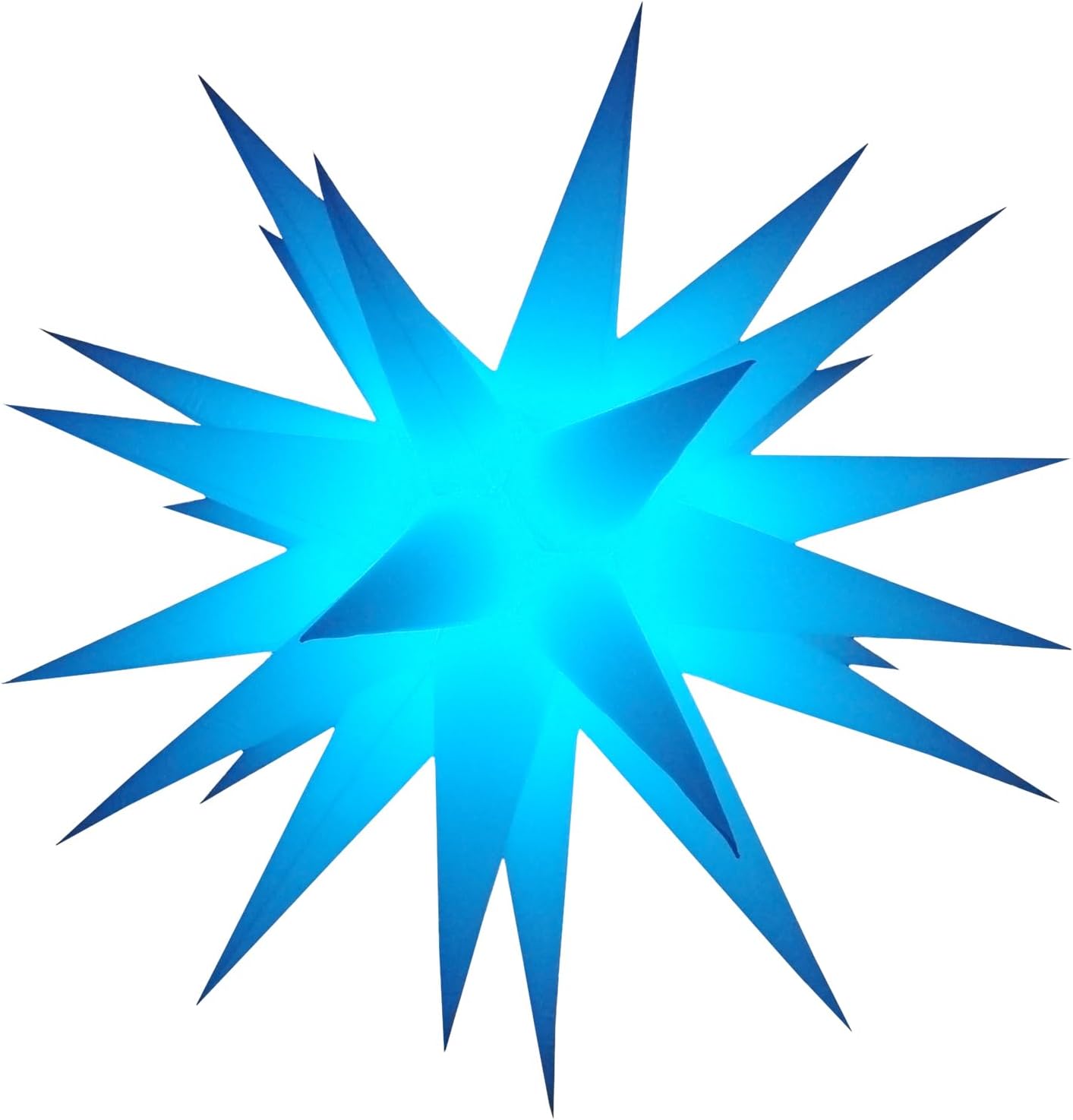 SAYOK LED Inflatable Star Decorations for Party/Wedding/Stage/Concert/Bar/Nightclub Ceiling Decoration(4.92ft, 31 Spikes)