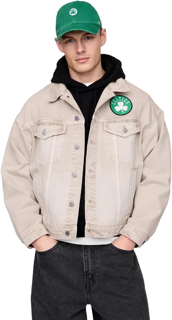 GAP Men's X Nba Team Logo Icon Denim Jacket