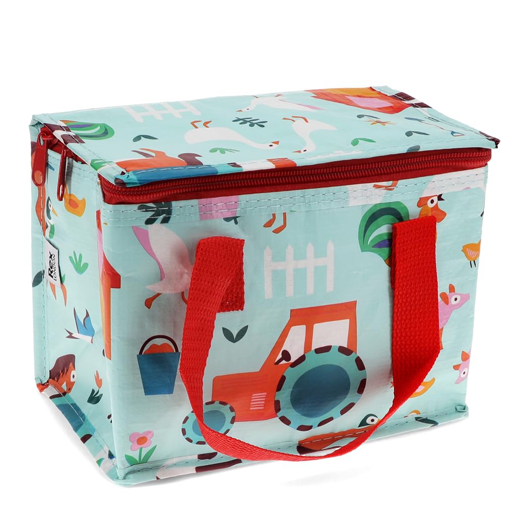 Rex London - Insulated Lunch Bag for Kids & Adults Foil Lined - Farmyard — image 1
