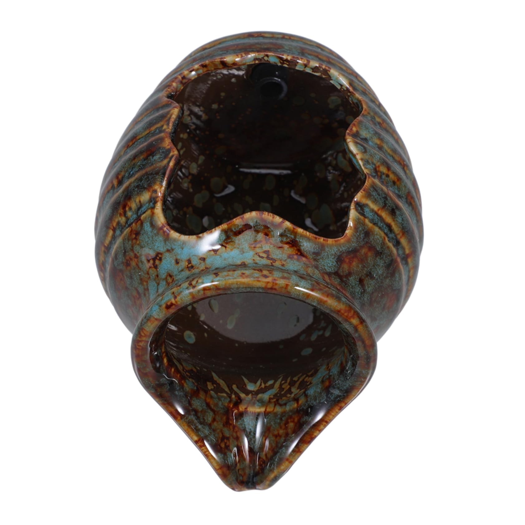 Parliky Decorative Waterfall Jar Ceramic Fountain for Use for Tranquil Water Gardens Easy Operation for Home and Garden Landscapes for Balconies