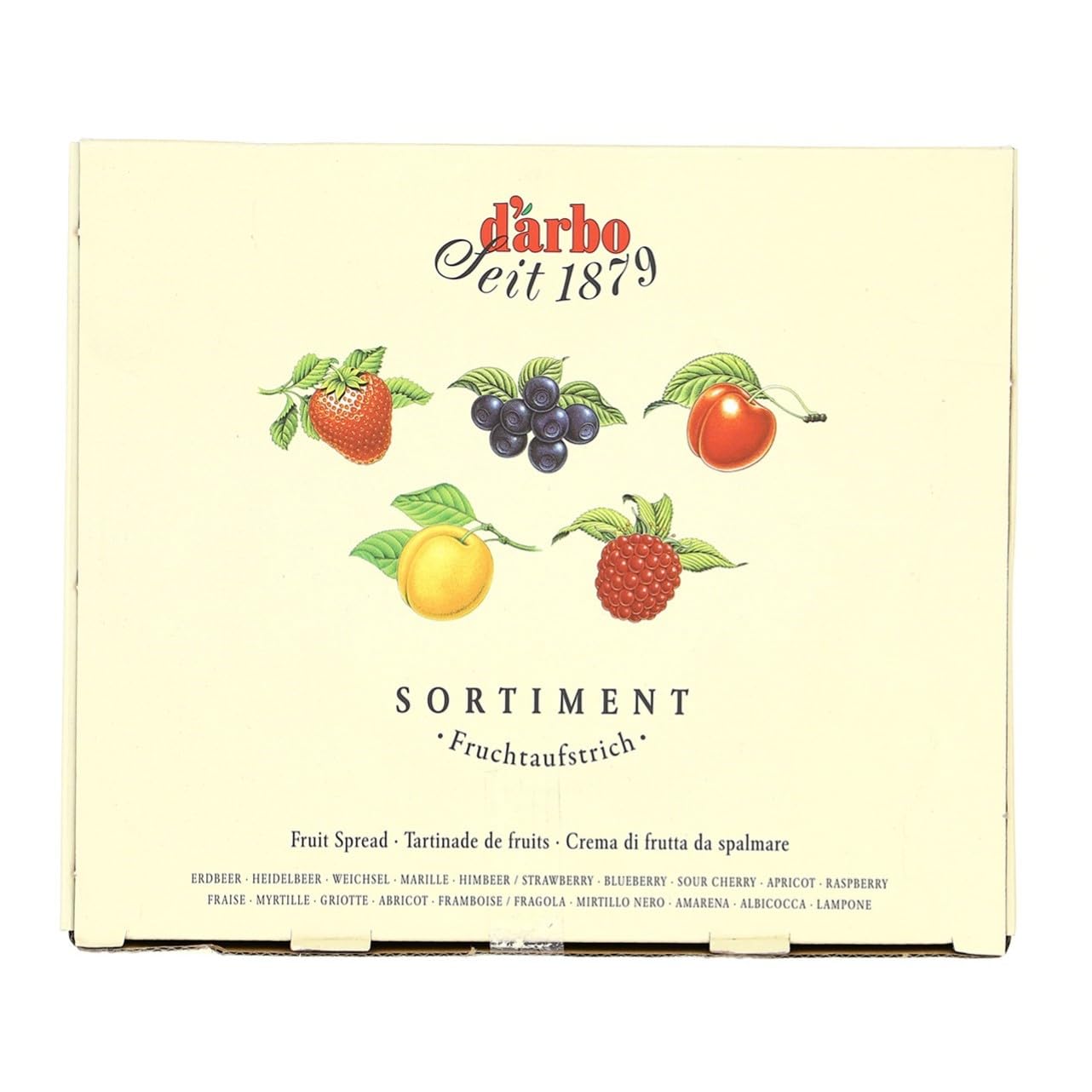 D'Arbo Fruchtaufstrich 100 Portionen - Mix Sortiment, 1er Pack (1 x 2.5 kg)