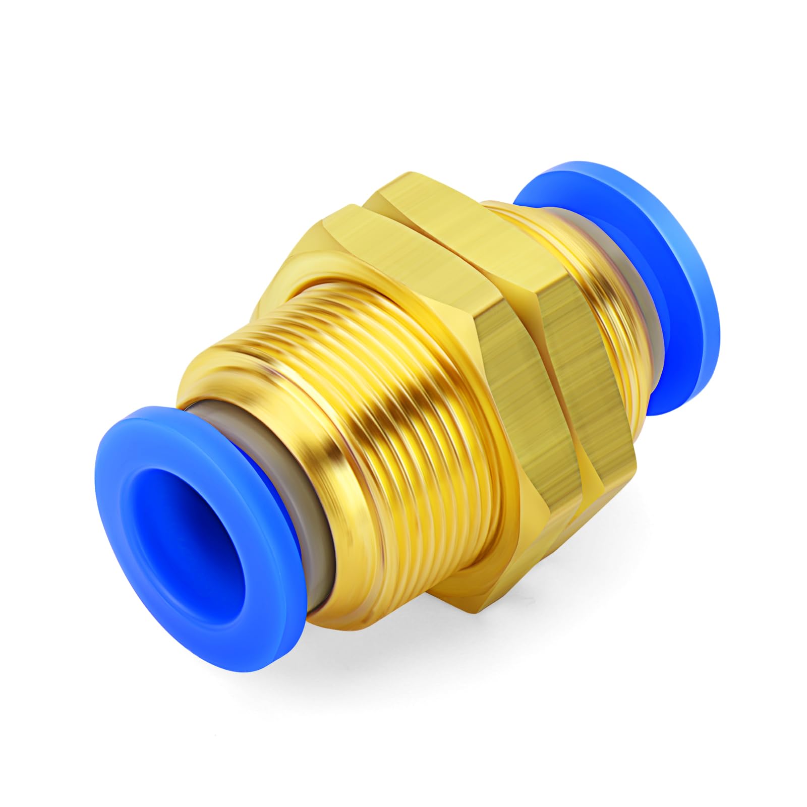 Connettori Pneumatici A Raccordo Rapido - 3 Pezzi, Ottone Nichelato, Per Tubi Da 6mm - Foto 11