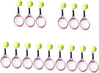Operitacx Tennis 15 Sets Kids Desktop Toys Tiny House Accessories Mini Tool for Kids Decorative Mini House Tool Decorative Decor Household Tennis Racket