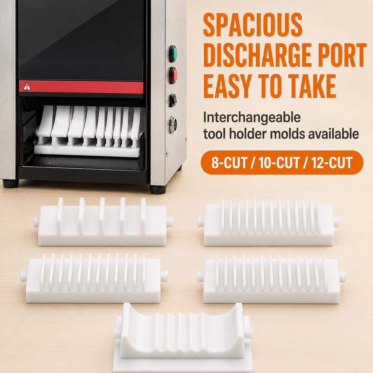 Sushi Rollschneidemaschine, Automatisches Sushi-Zubereitungswerkzeug mit Edelstahlklinge für Buffets und Bankette, ideal für einfache Sushi-Herstellung