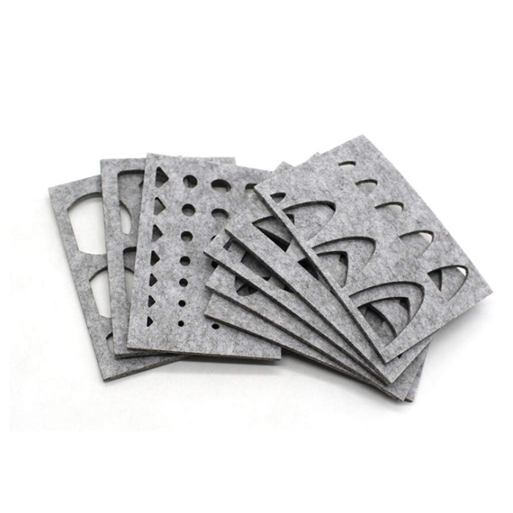 8pcs Wool Felt Mold Needle Felting Craft Stencil Applique Handicraft Shaping Sewing Accessories