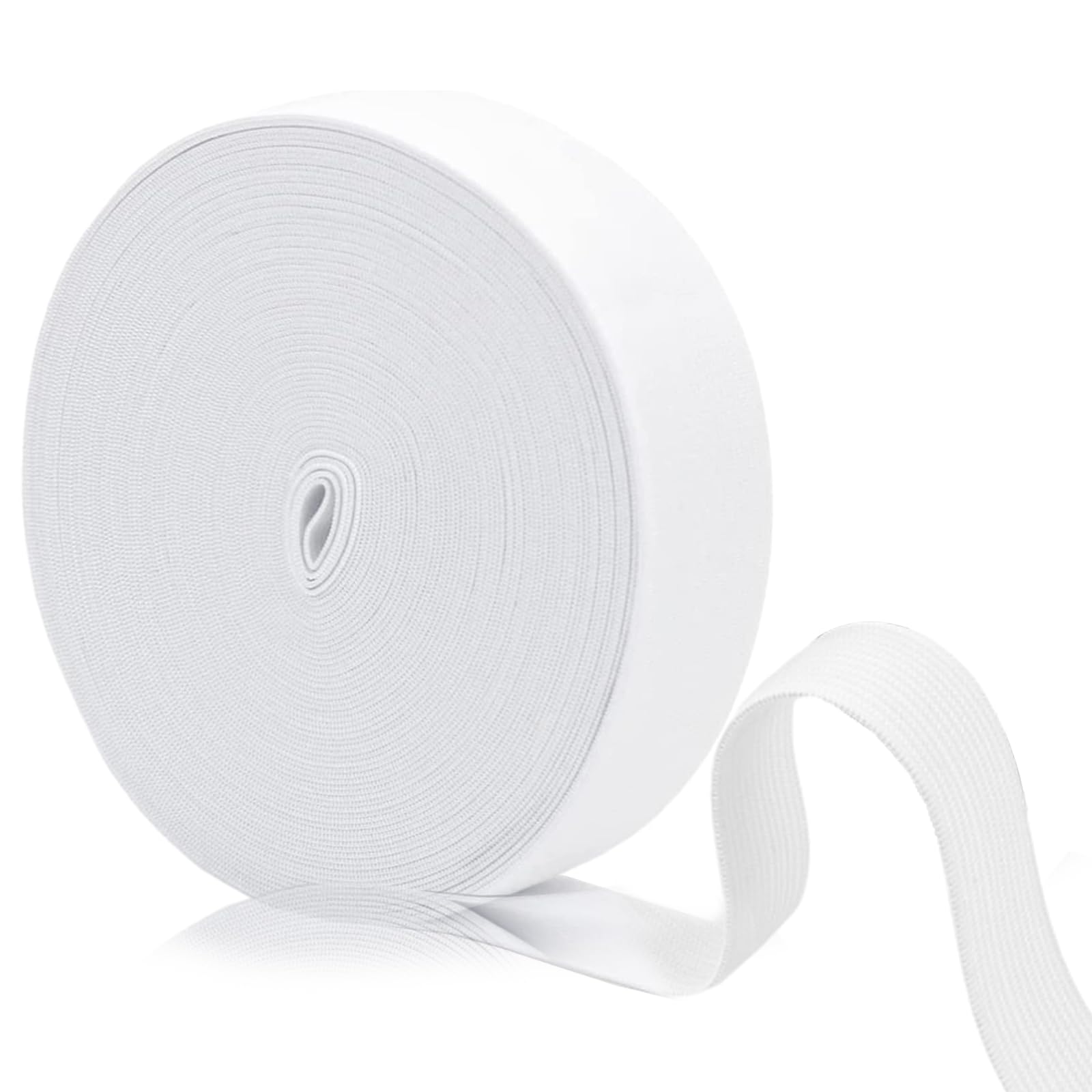 Elastico Intrecciato Bianco Per Cucito - 10 Metri X 2,5 Cm, Per Maschere E Abbigliamento - Foto 9