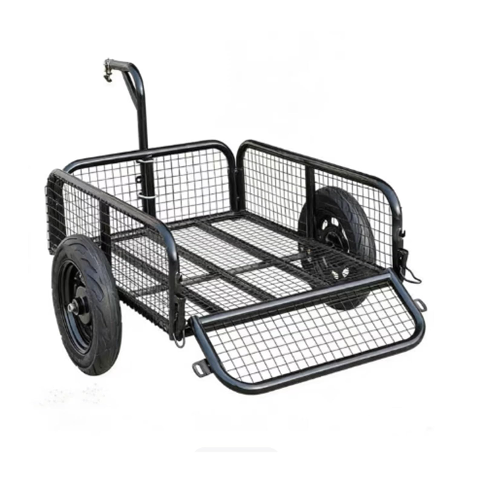 Remolque de Carga para Bicicleta con Amortiguador 40kg Carro Plegable para Acampar