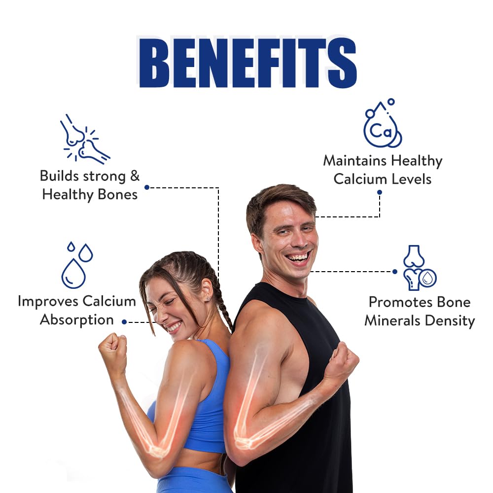 Lifezen Tuskca Chewable Calcium Tablets for Men & Women with Vitamin D3 | 30 Tablets Each (Pack of 2) | Sugar-Free, Diabetic-Friendly, Gluten-Free, Lactose-Free | Supports Healthy Bones & Joints | Orange Flavour — Amazon image 4