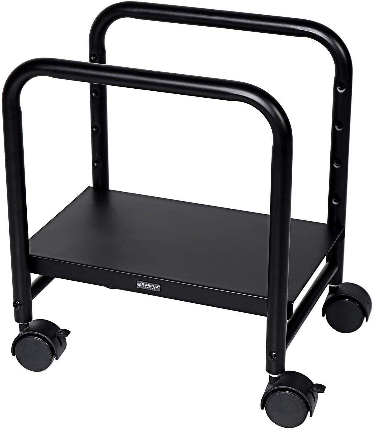 INDIAN DECOR. 45837 Ergonomic Computer Cart Height Adjustable Mobile Cart CPU Stand Steel Rolling Stand Cart Holder Locking Wheels for Home Desk Office Desk Black (B08258RWQ1) Amazon Price History, Amazon Price Tracker