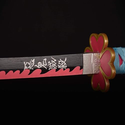 Vista 3 de SV Anime Demon Slayer - Espada Katana decorativa coleccionable de 31 pulgadas, para regalo, varios estilos disponibles