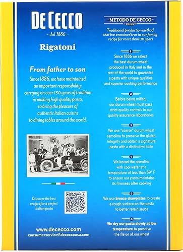Miniatura 3 de De Cecco Pasta, Rigatoni, 16 onzas (paquete de 5) por De Cecco