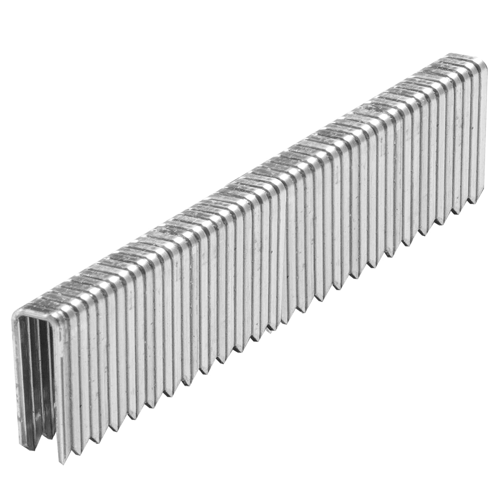 SITLDY 1000-Count 1 Inch Length, 18 Gauge 1/4 Inch Narrow Crown Staples, Heavy Duty Beveled Chiseled Pointed Galvanized Staples, for Pneumatic,