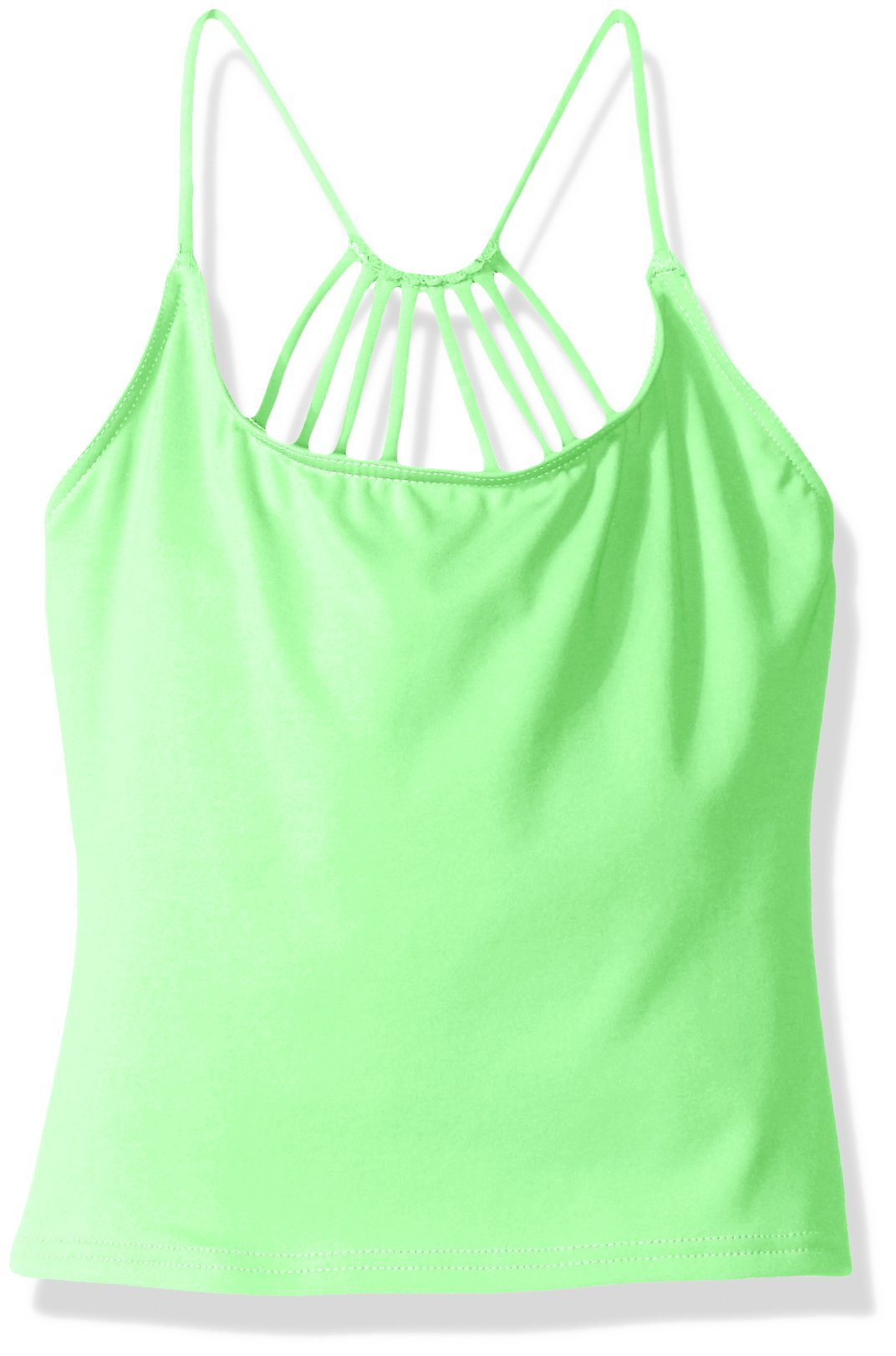 Capezio Little Girls' Team Basics Strappy Halter Camisole, Midori Green, Small