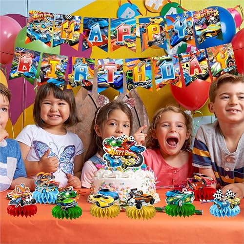 8Pcs Hot Honeycomb Table Centerpiece Wheels Birthday Party Supplies Table Decorations for Kids Party Decorations by SDONY - Used condition - Image 5