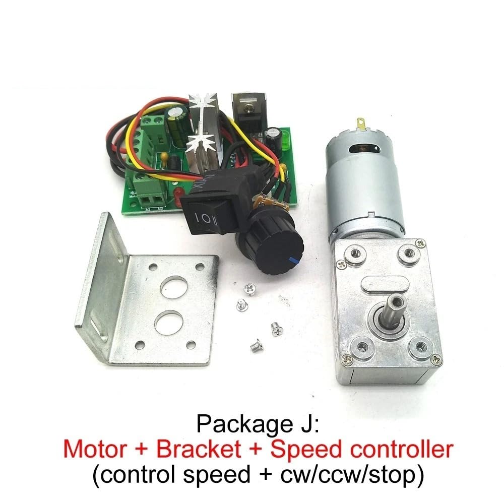 Silnik przekładniowy ślimakowy JGY-395 12 V DC, motoreduktor 12 V, 12 V motoreduktor, samoblokujący się motor, dostosowany (12 V, 13 obr./min, silnik i 2 sztuki)